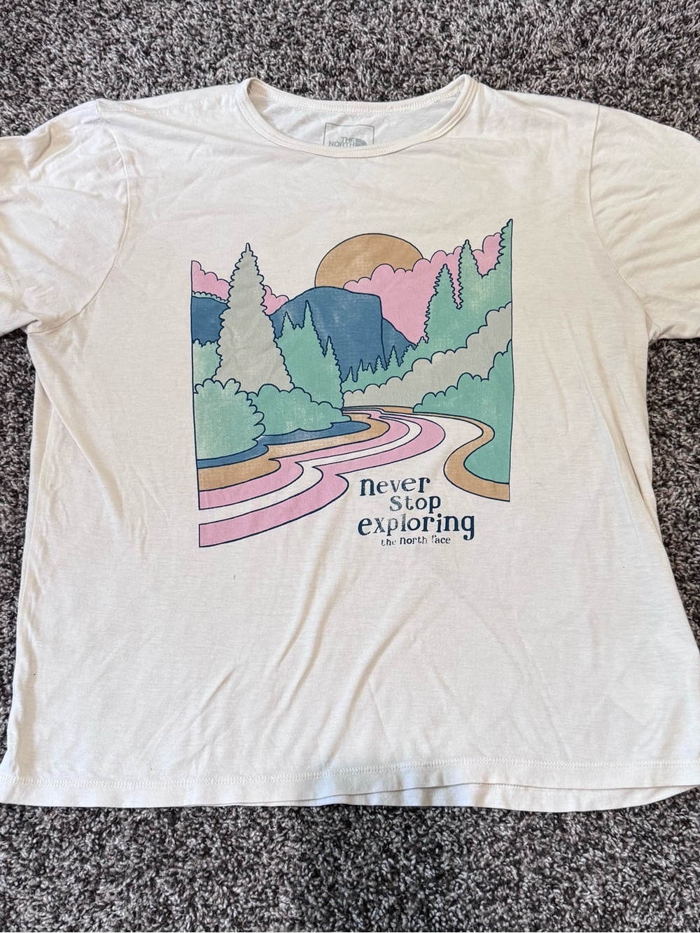 The North Face Never Stop Exploring Tee Distressed